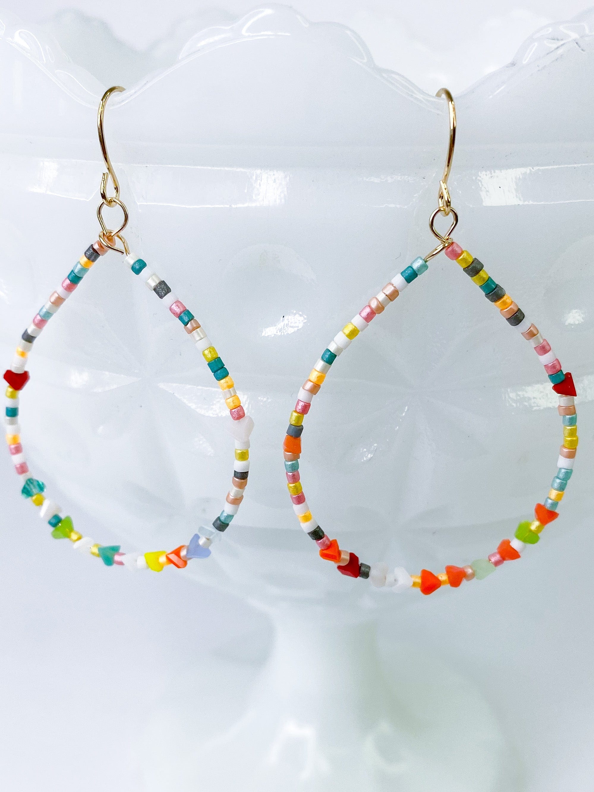 Dainty Multi Teardrop Earring Farmgirl Frosting Llc