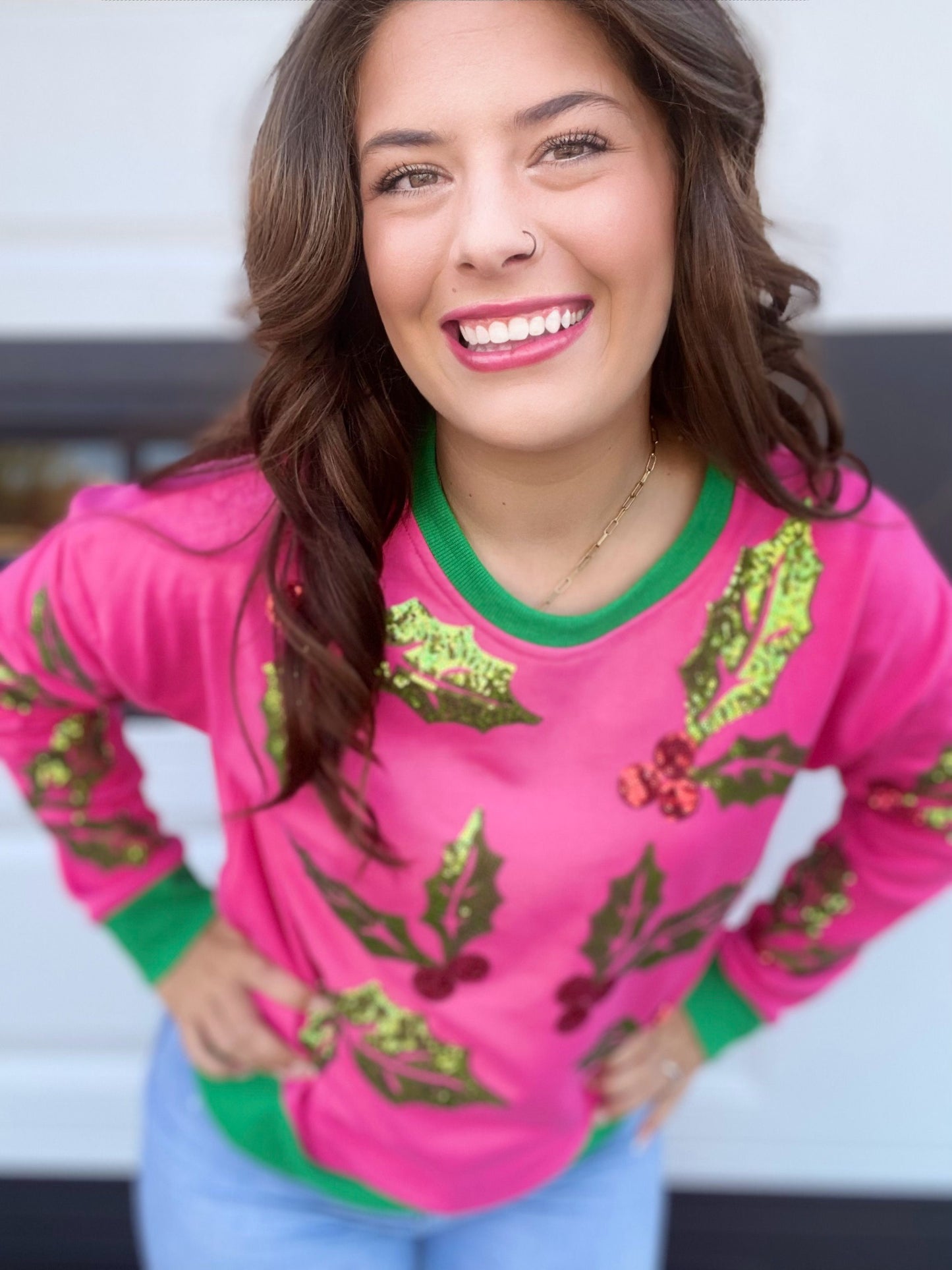 Bright Holly Pullover