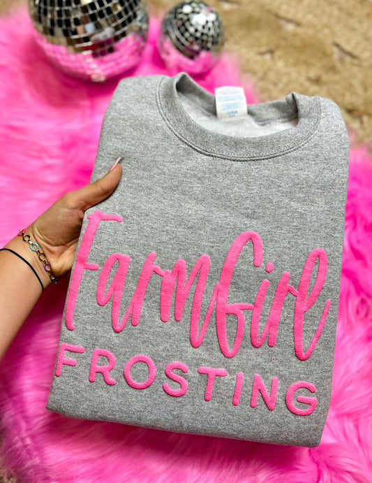 FarmGirl Frosting Puff Ink Sweatshirt