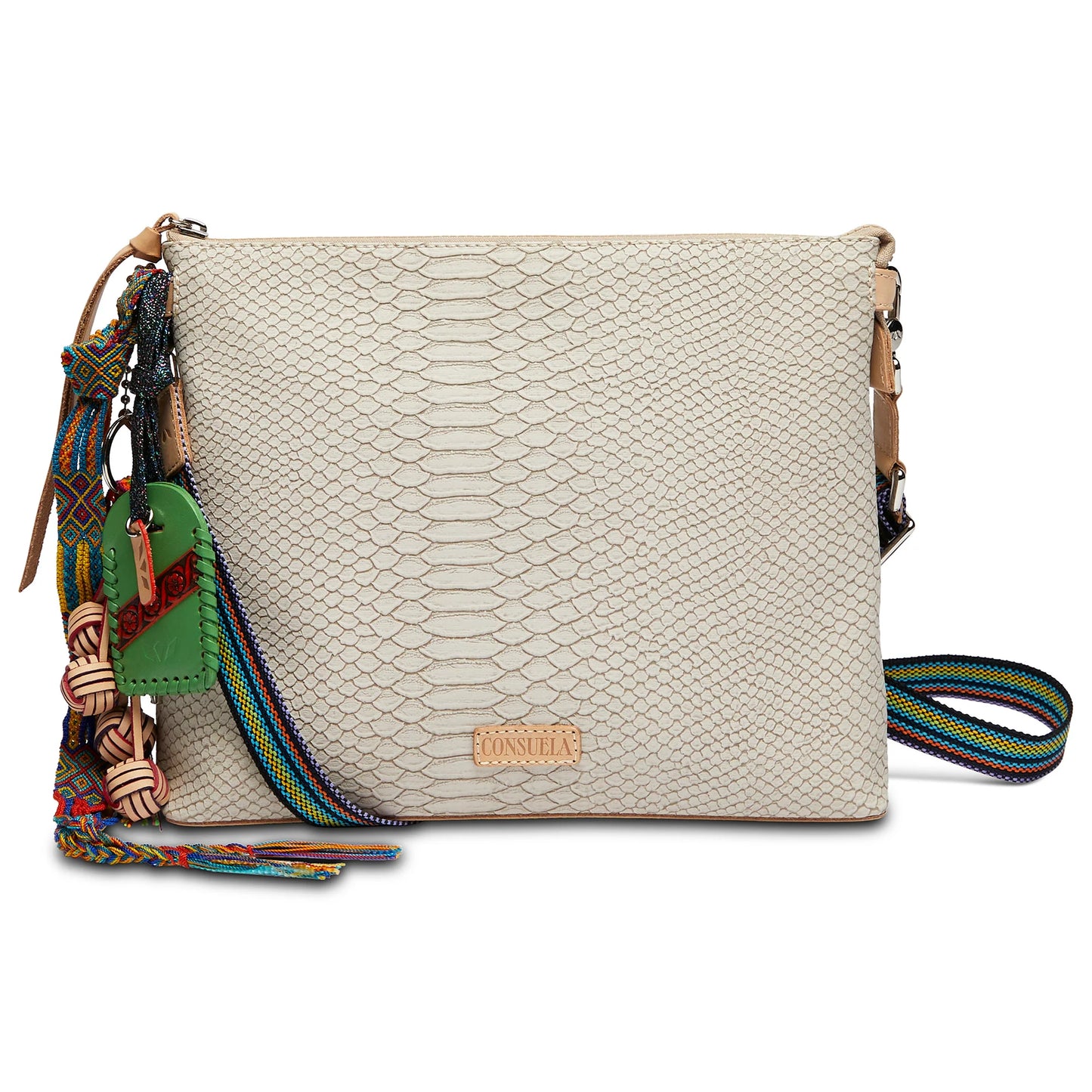 Consuela Downtown Crossbody Thunderbird Crema Snake