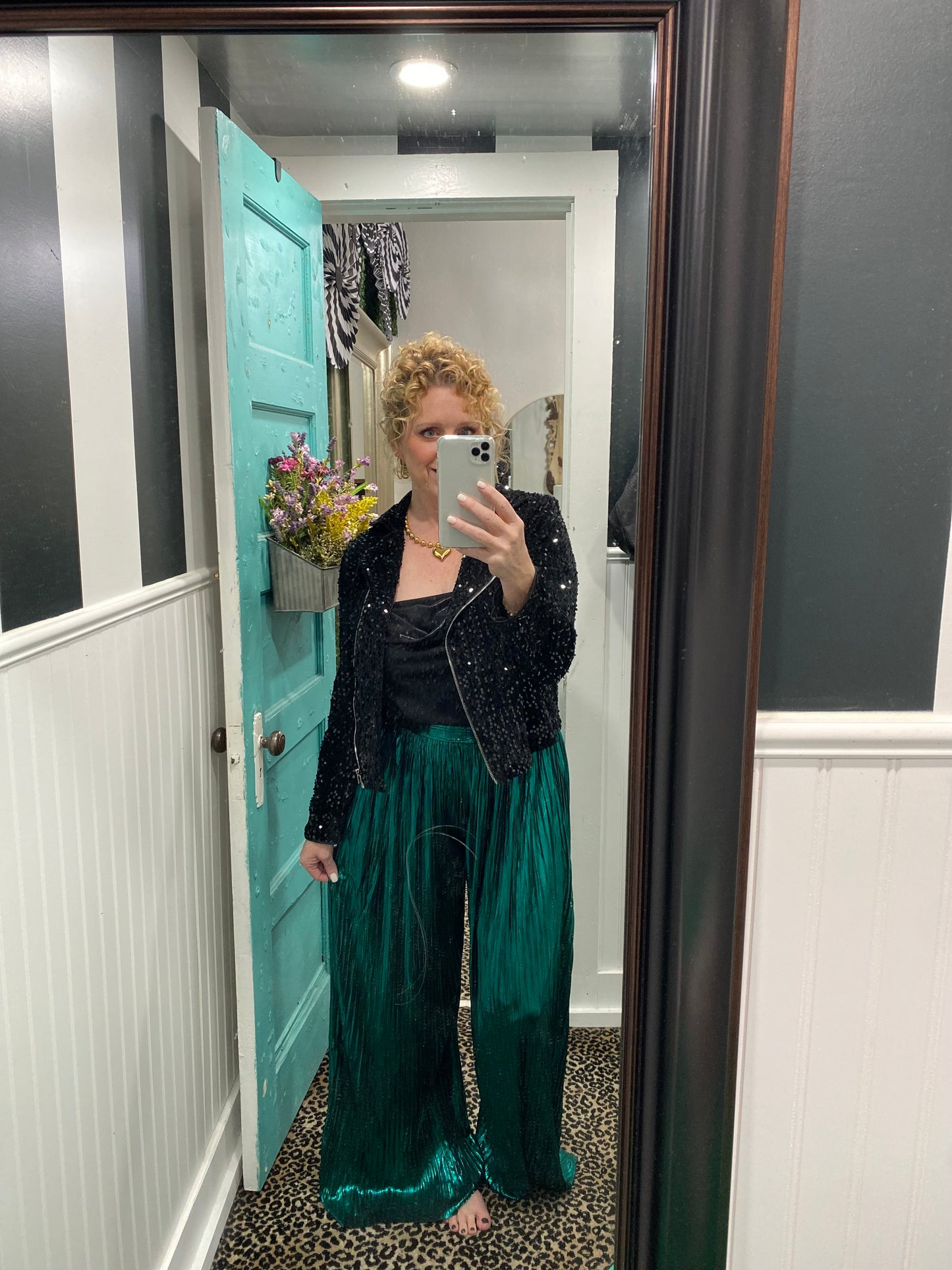 Teal Green Fancy Pants