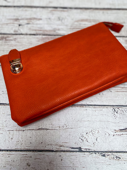 Top Zipper Crossbody Burnt Orange