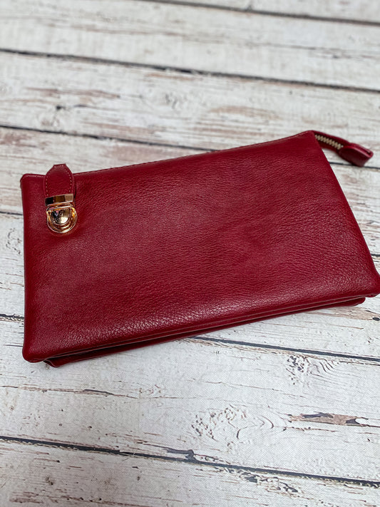 Top Zipper Crossbody Maroon