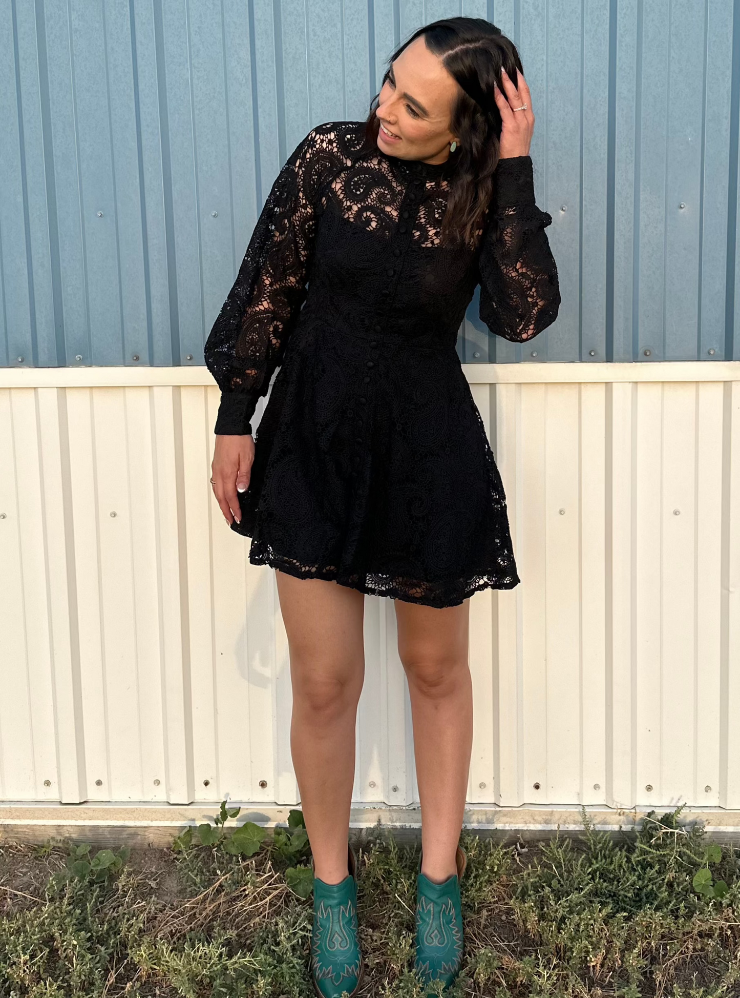 Lacey Retro Lace Dress