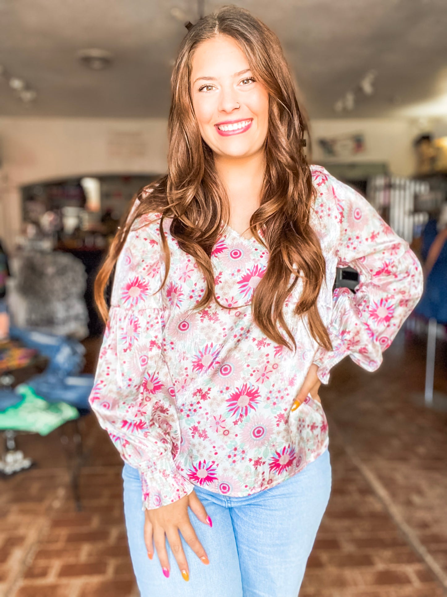 Dellie Floral Blouse