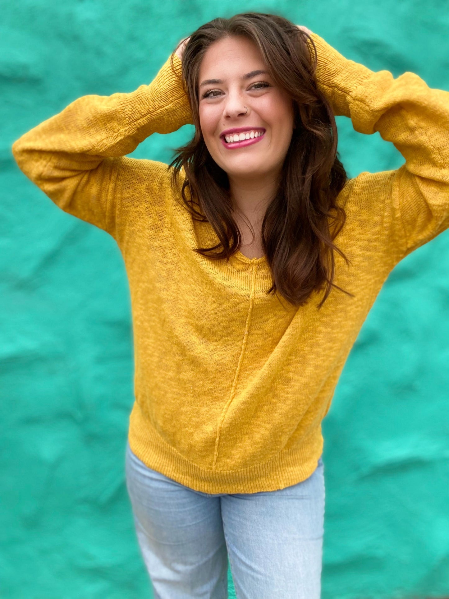 Umgee Sunshine Yellow Sweater