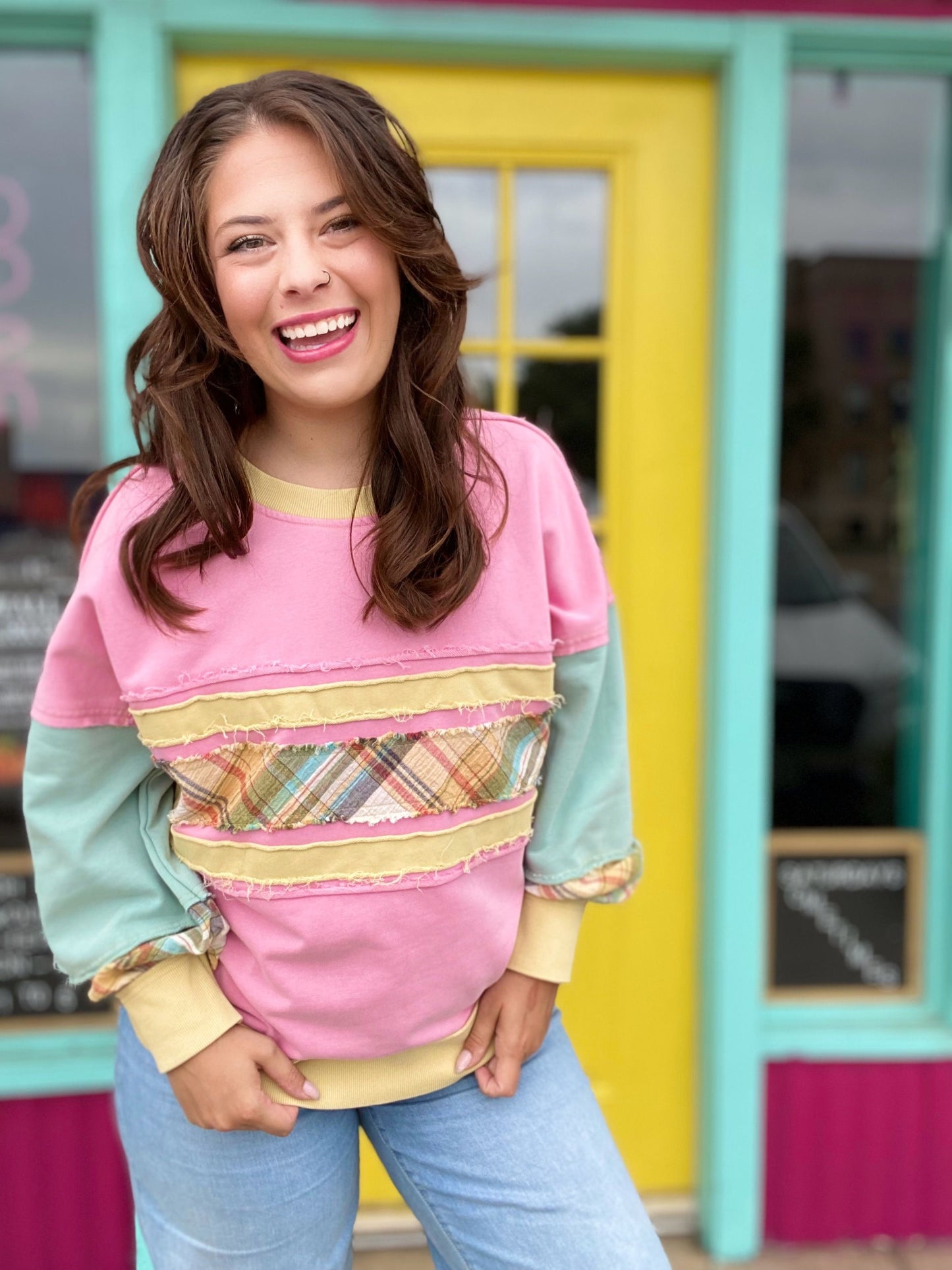 Phoebe Plaid Pullover