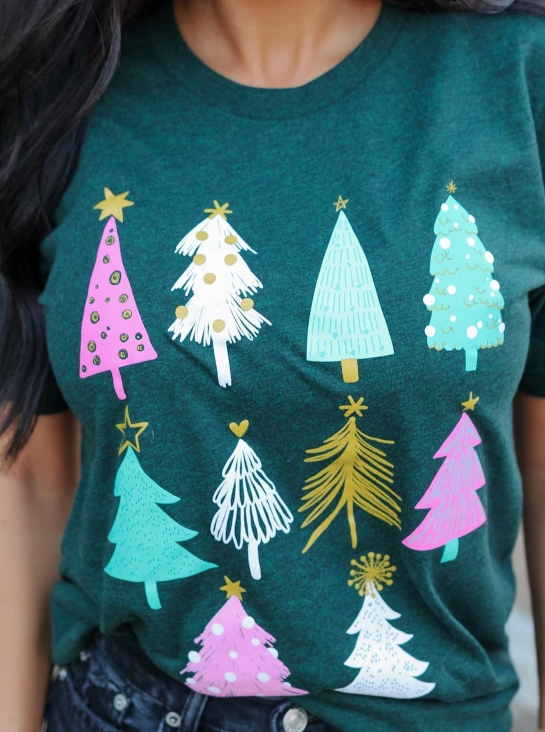 Graphic Tees Oh Christmas Tree Short Sleeve Tee