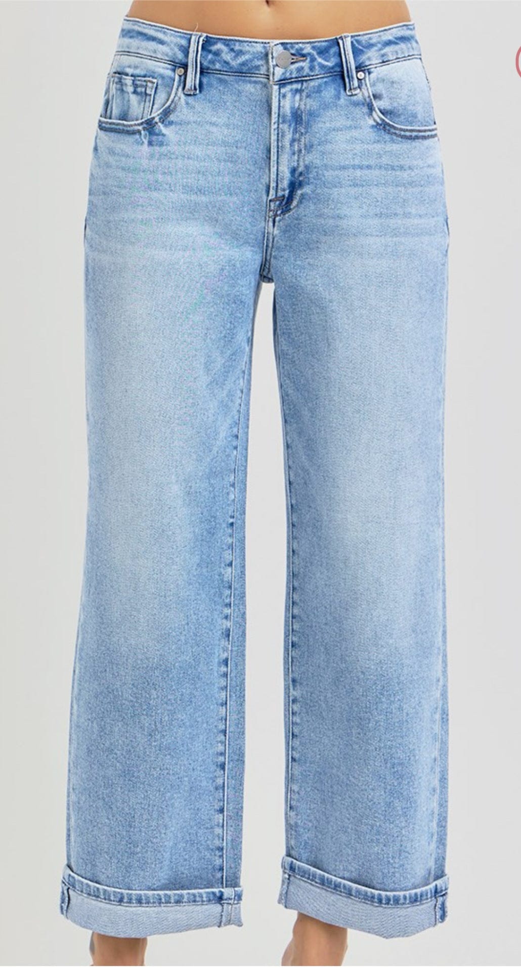 Bottoms Risen High Waist Barrel Jean