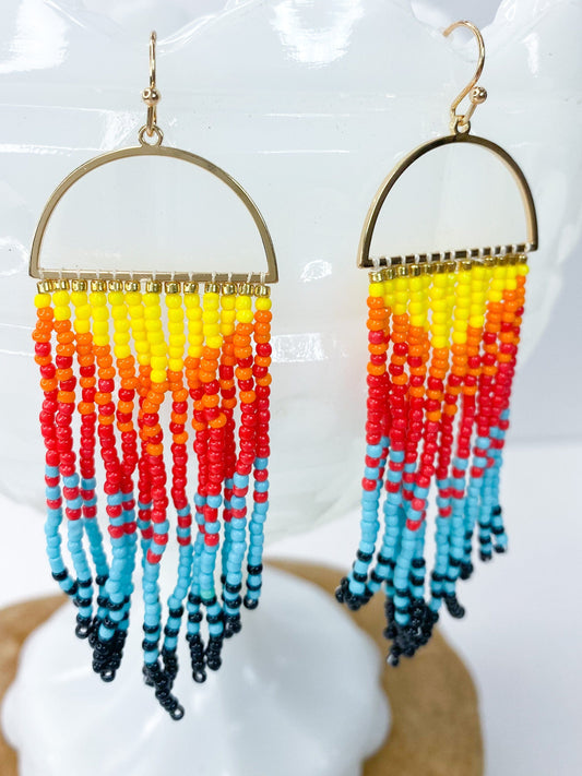 Earrings Hippy Days Beaded Earring